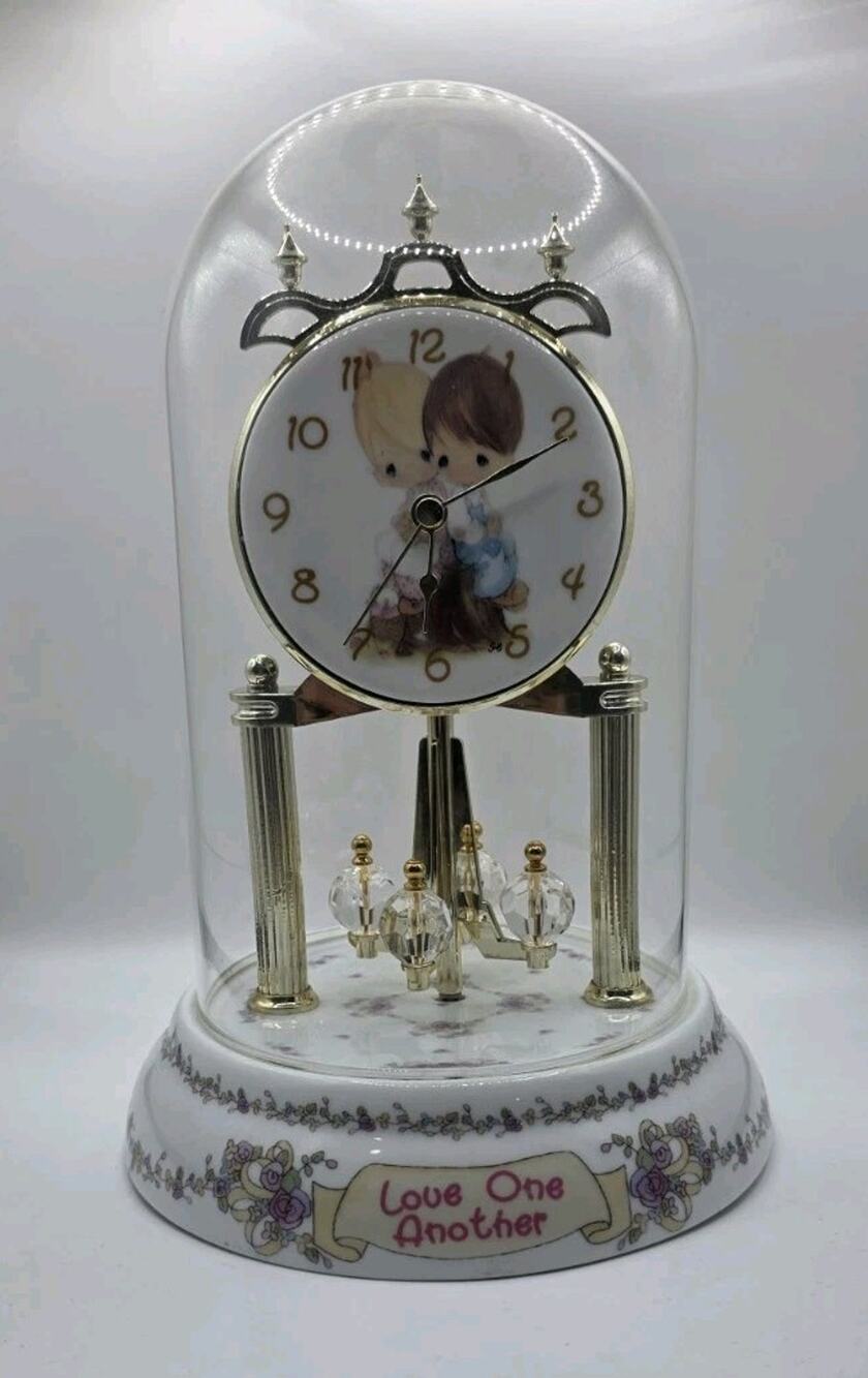 Precious Moments Love One Another Anniversary Clock Revolving Doesn't Work